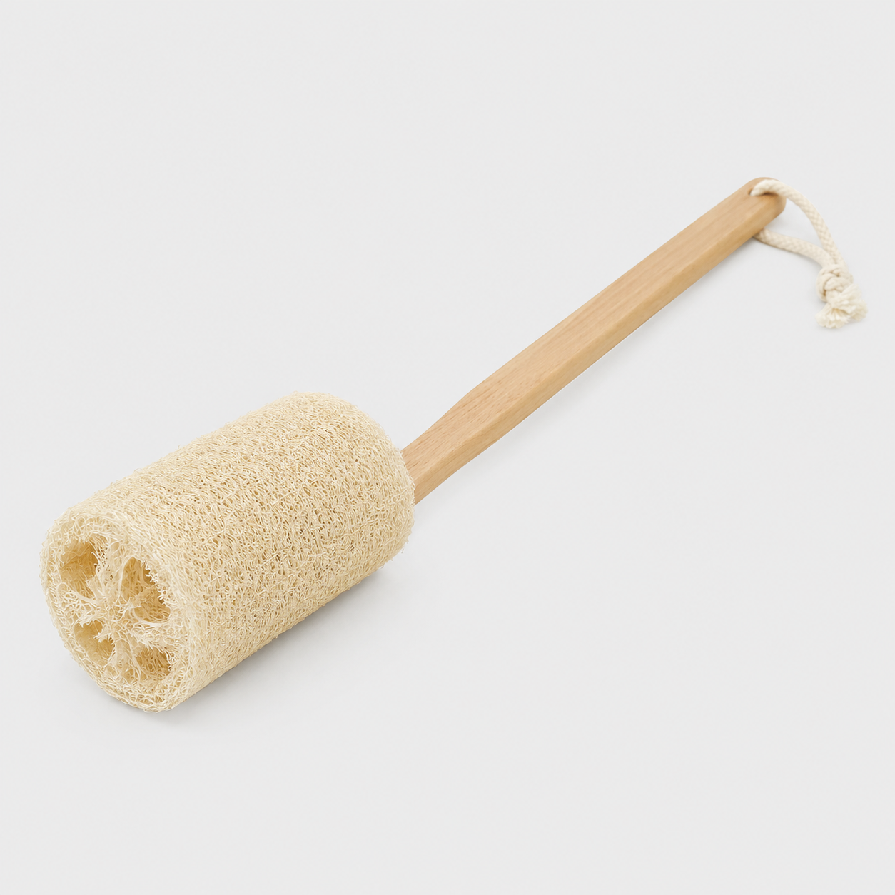 Natural Loofah Bath Brush with Long Handle
