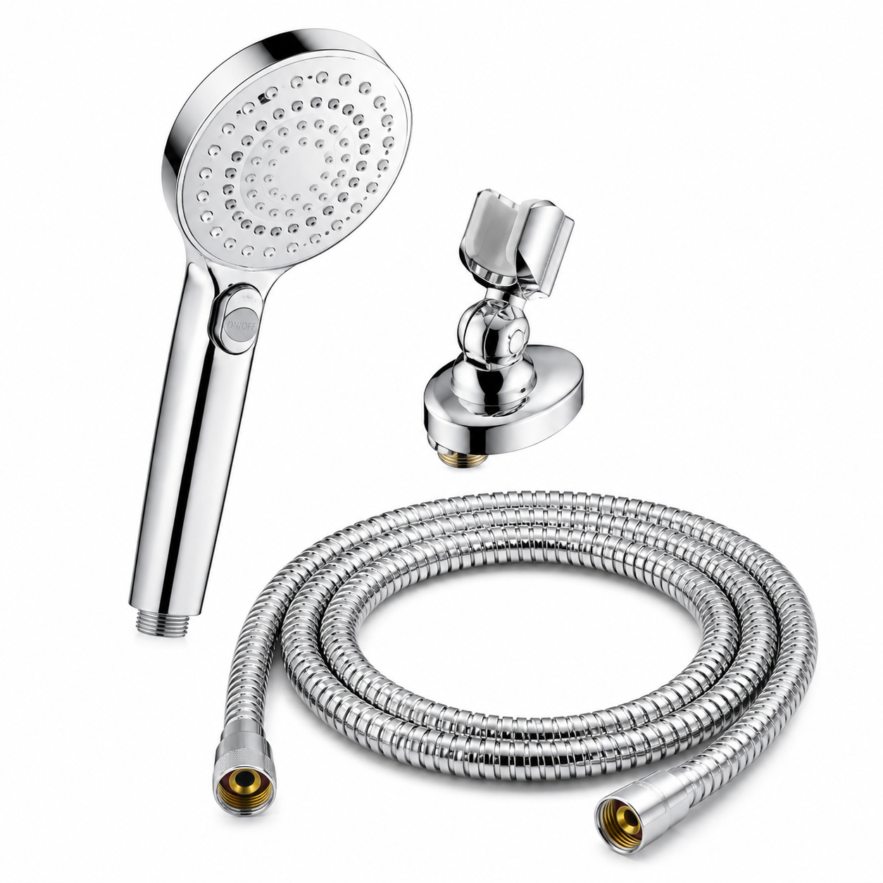 Easy-Reach Handheld Shower Head with 80” Hose