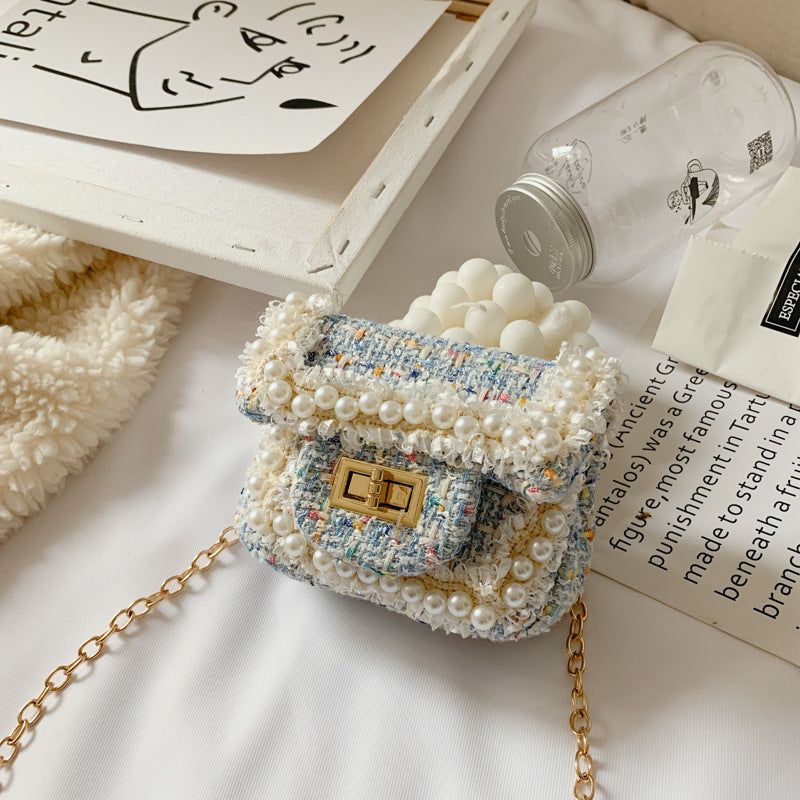 The Mini Pearl Tweed Bag