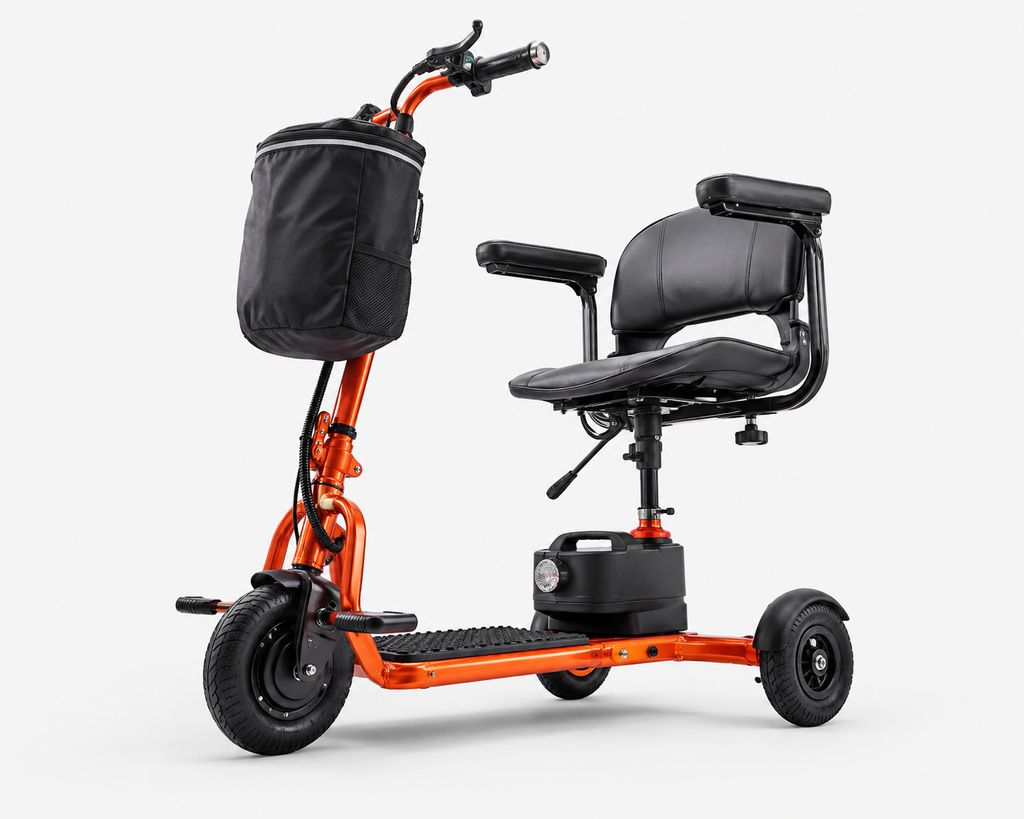 Foldable 3-Wheel Mobility Scooter – 12-Mile Range
