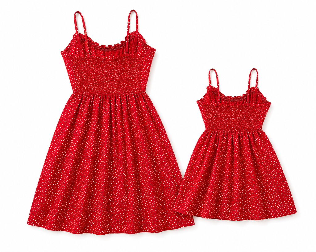 The Sweetheart Polka Dot Mommy & Me Dresses