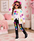 The Rainbow Candy Hearts Legging Set