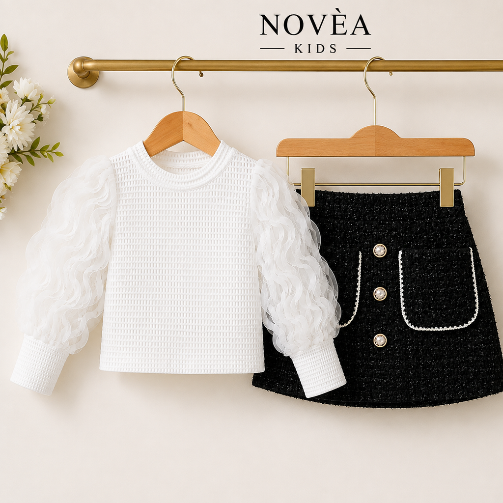 The Parisian Ruffle Tweed Set
