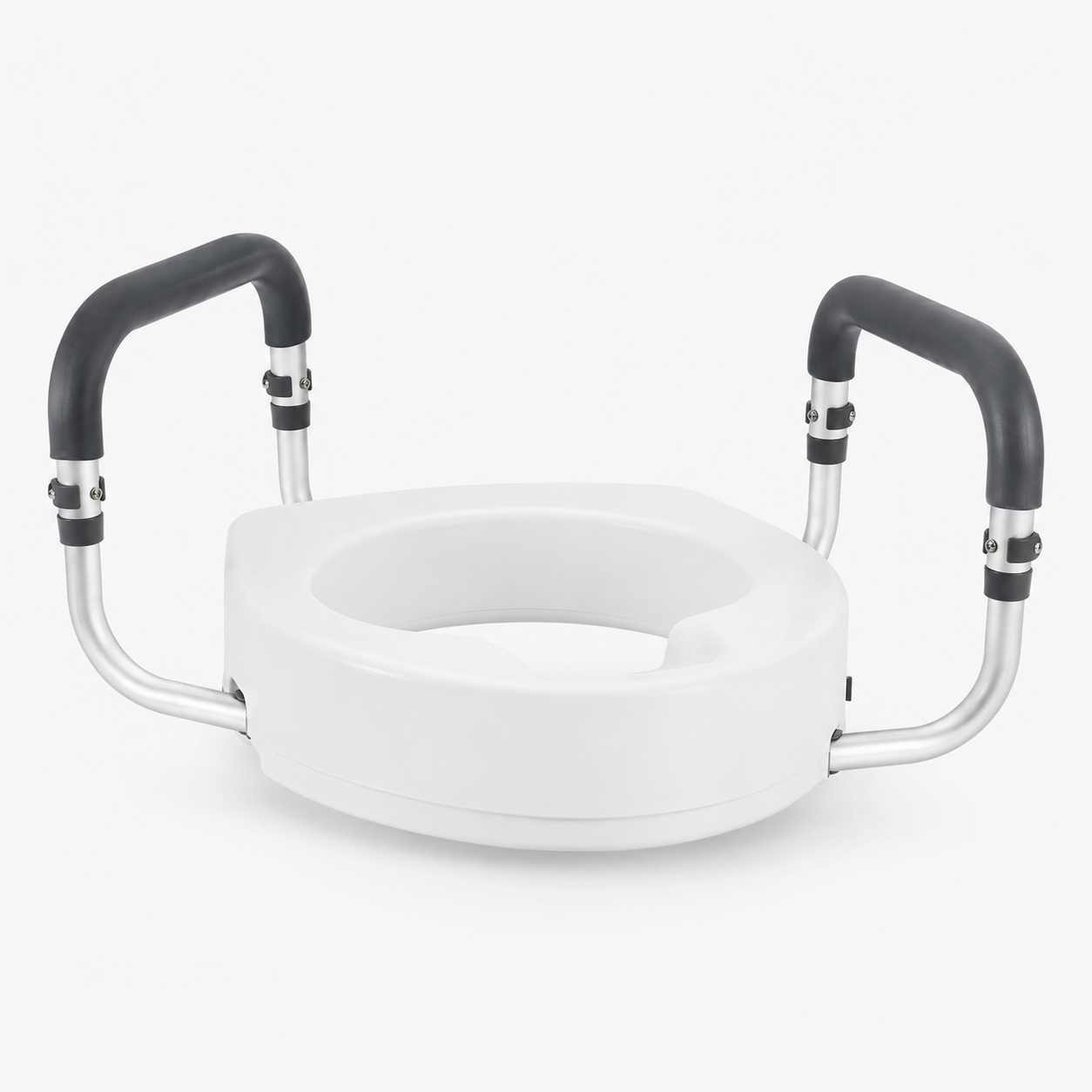 3.5” Raised Toilet Seat with Padded Support Arms – 300 lb Capacity