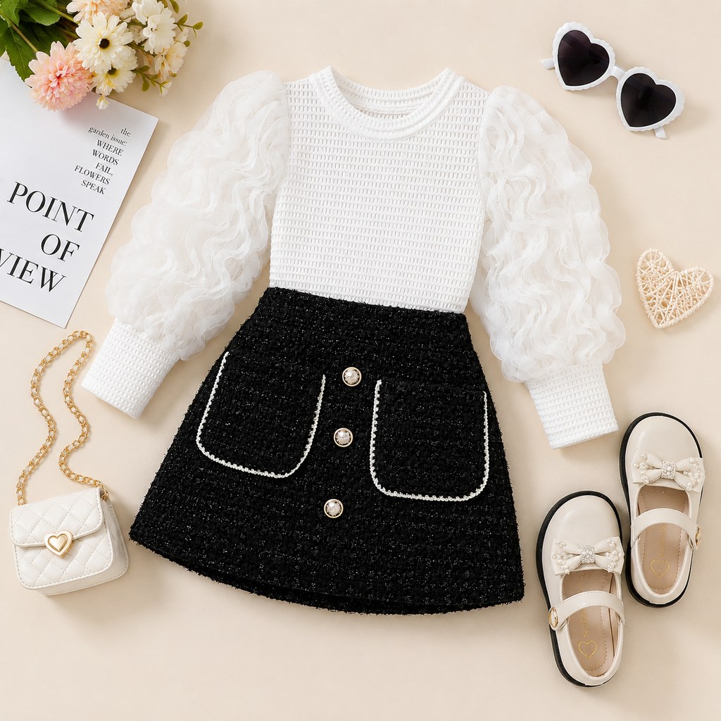 The Parisian Ruffle Tweed Set