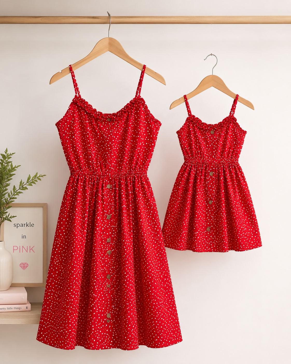 The Sweetheart Polka Dot Mommy & Me Dresses