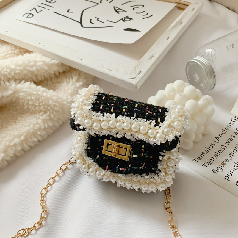 The Mini Pearl Tweed Bag