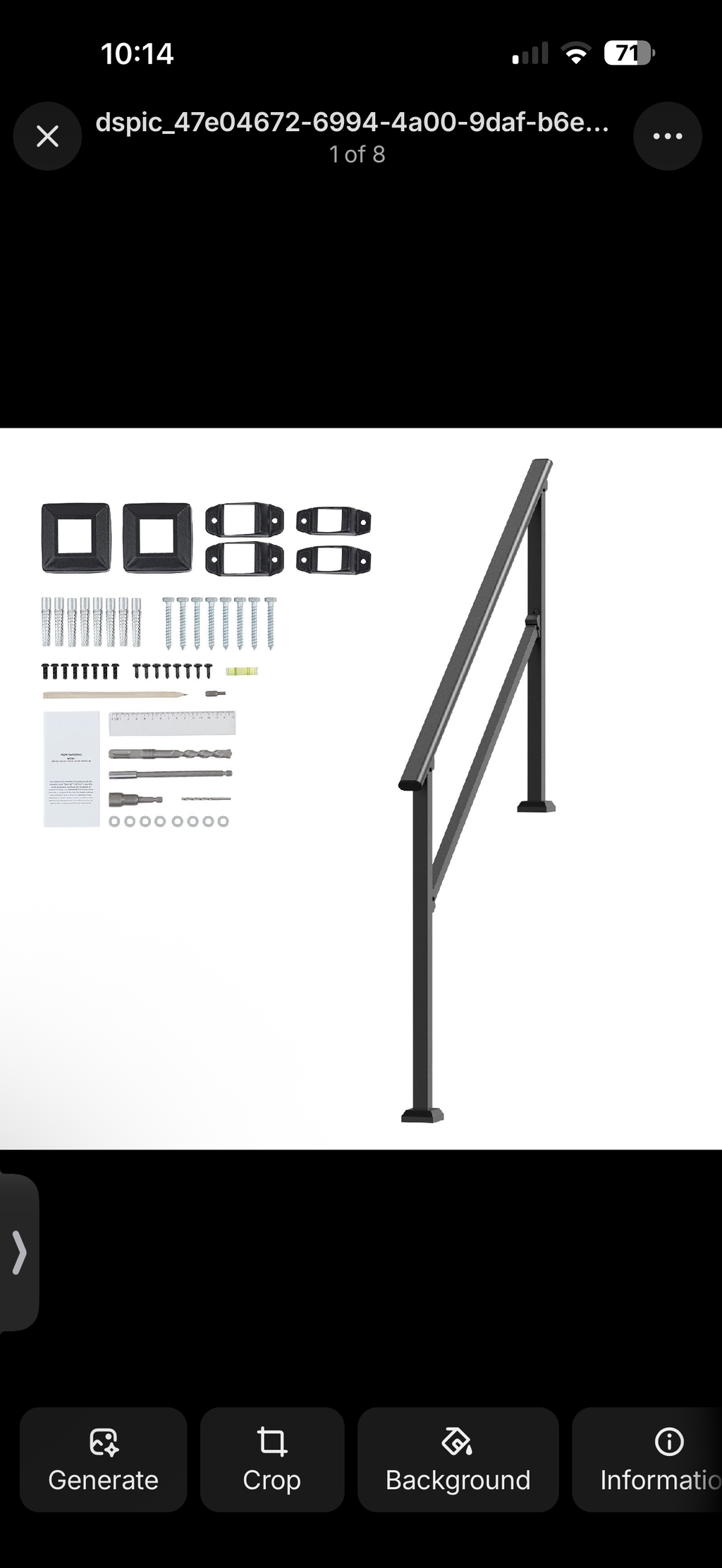 Outdoor Stair Safety Handrail – 4–5 Step