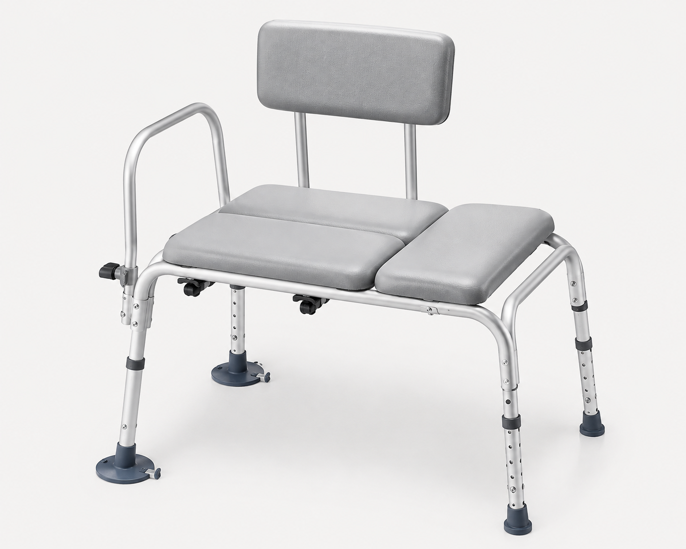 Heavy-Duty Tub Transfer Bench with Backrest – 500 lb Capacity