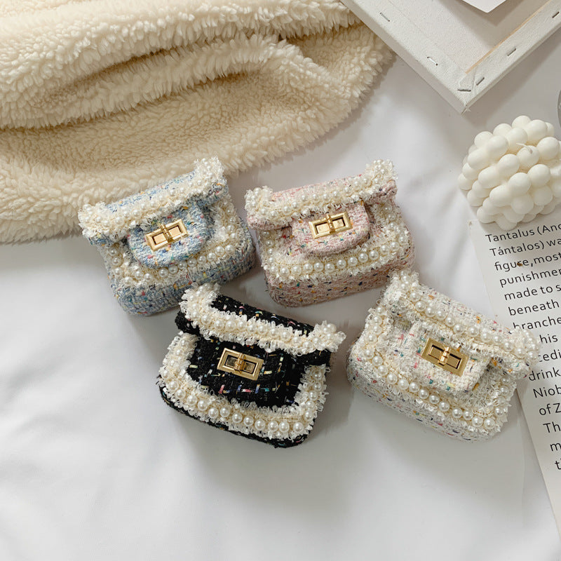 The Mini Pearl Tweed Bag