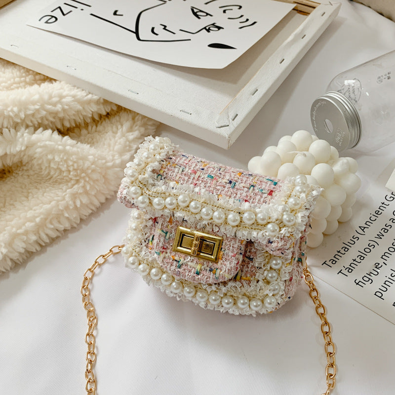 The Mini Pearl Tweed Bag