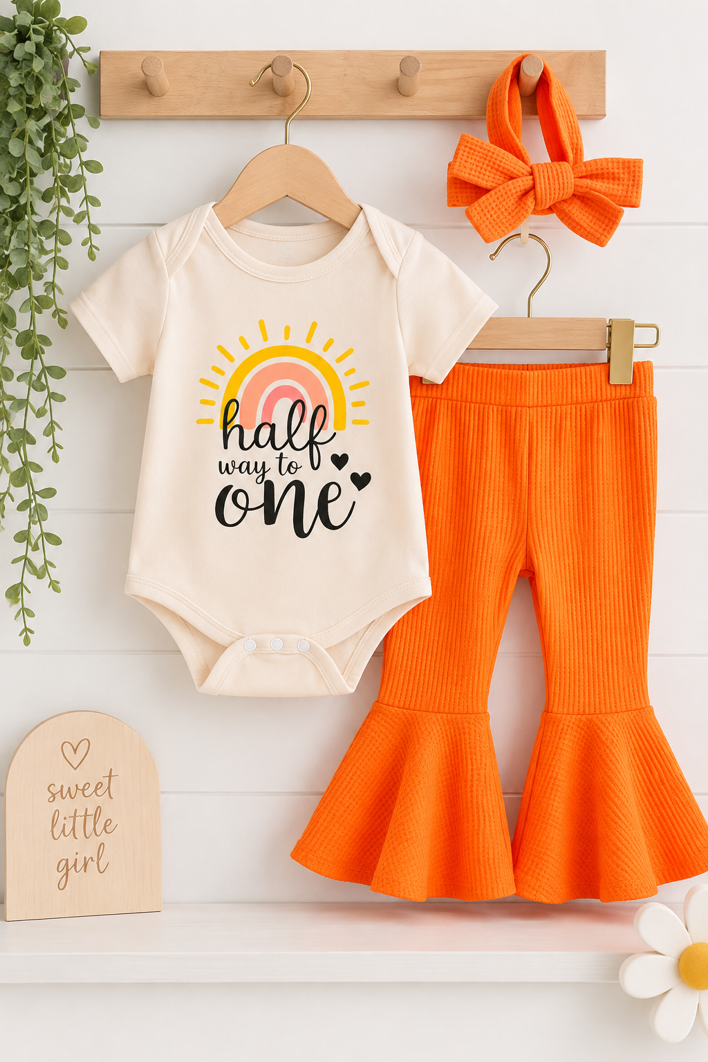 The Halfway to One Flare Sets (headband included)