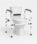 Adjustable Toilet Safety Frame with Support Arms – 300 lb Capacity