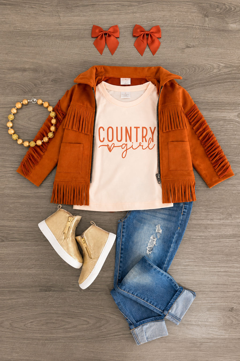 The Country Girl Fringe Jacket Set