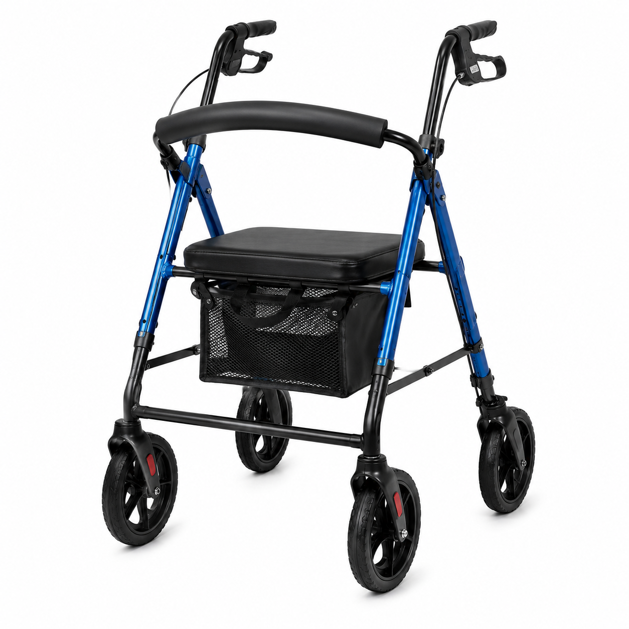 Lightweight All-Terrain Rollator Walker with Seat