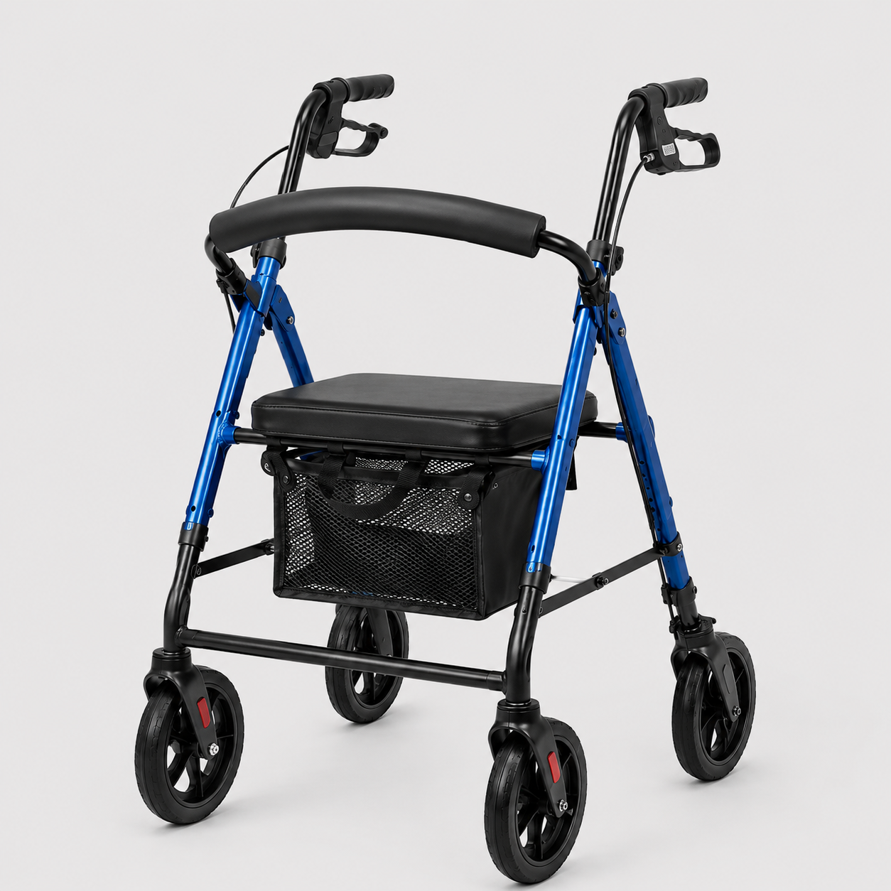 Lightweight All-Terrain Rollator Walker with Seat