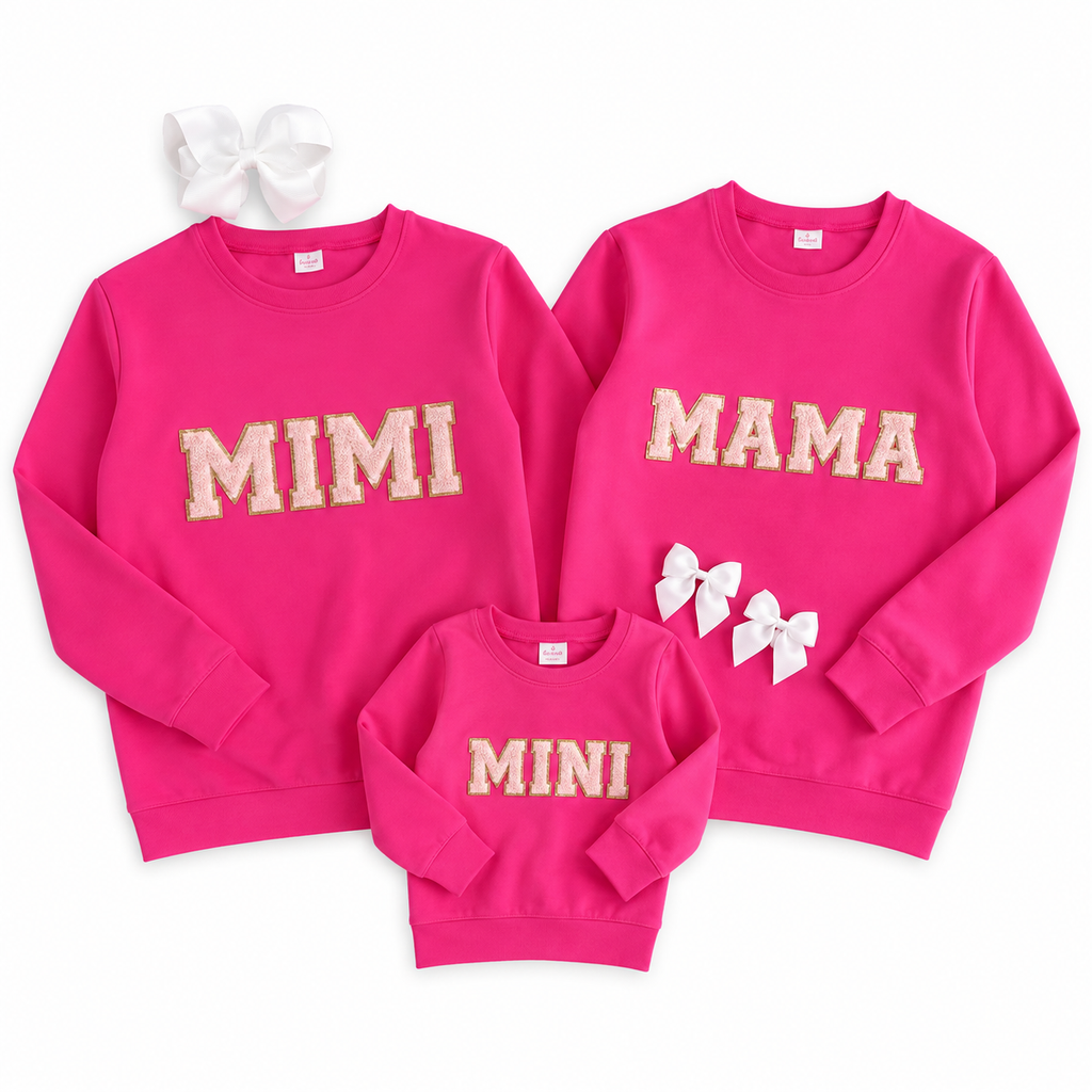 The Mama, Mimi & Mini Chenille Tops