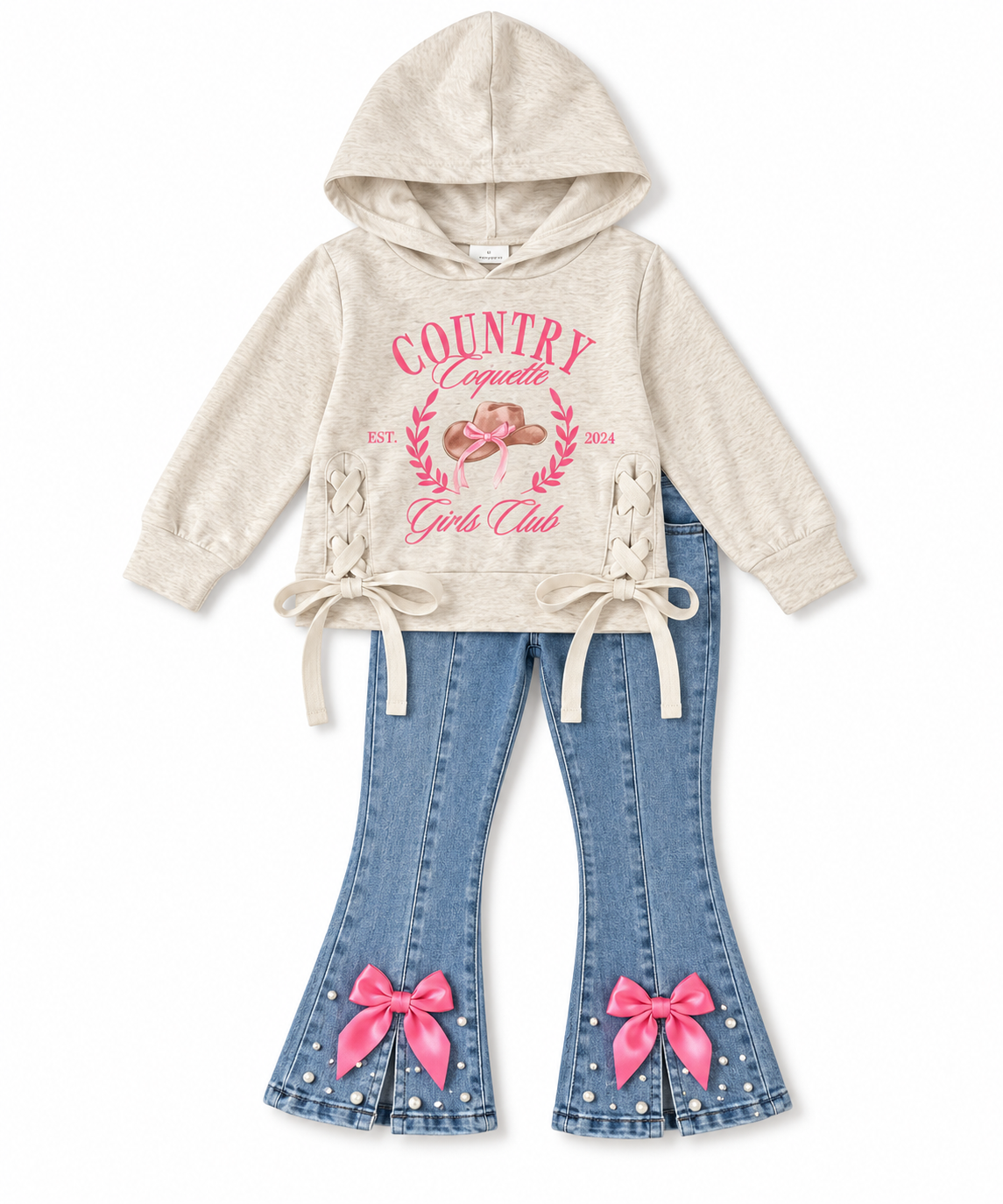 The Country Coquette Denim Flare Set