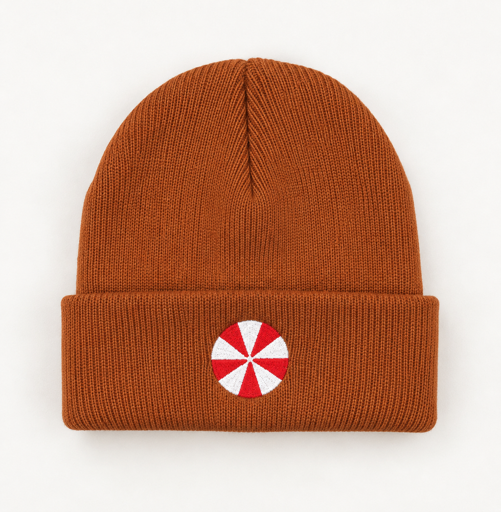 The Gingerbread Peppermint Beanie