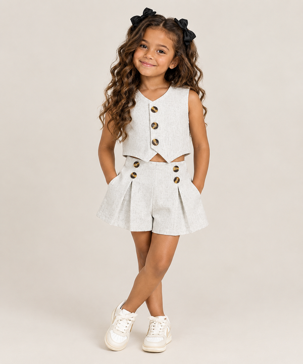 The Little Luxe Vest Set