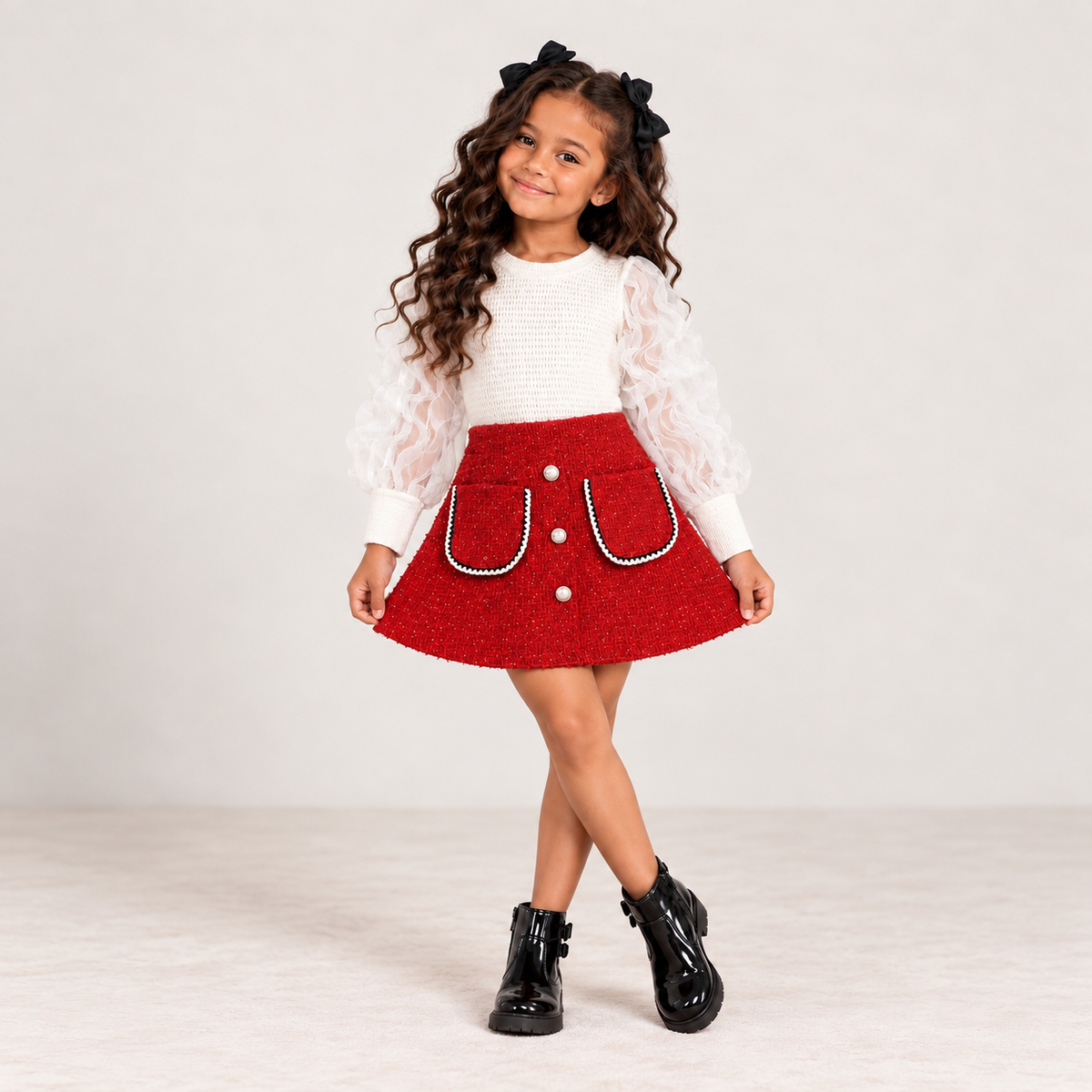 The Parisian Ruffle Tweed Set