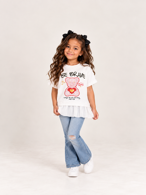 The Be Brave Ruffle Tee