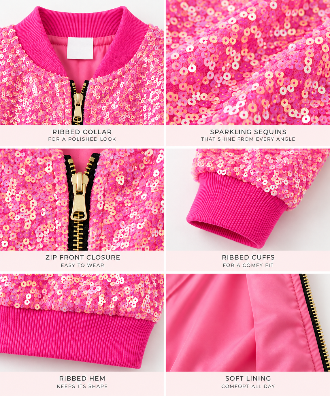 The Pink Sparkle Sequin Jacket