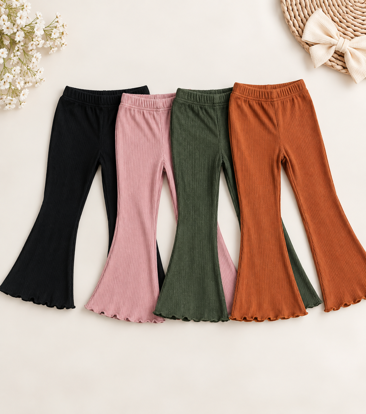 The Ribbed Bamboo Flare Leggings