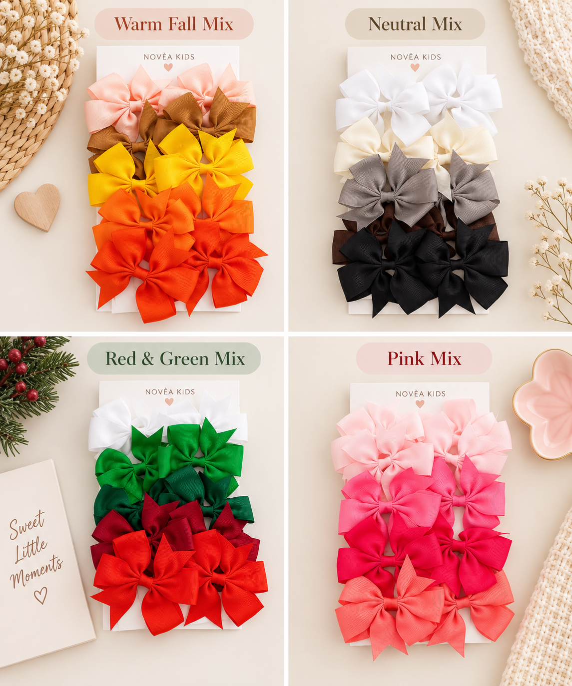 The Everyday Bow Clip Set