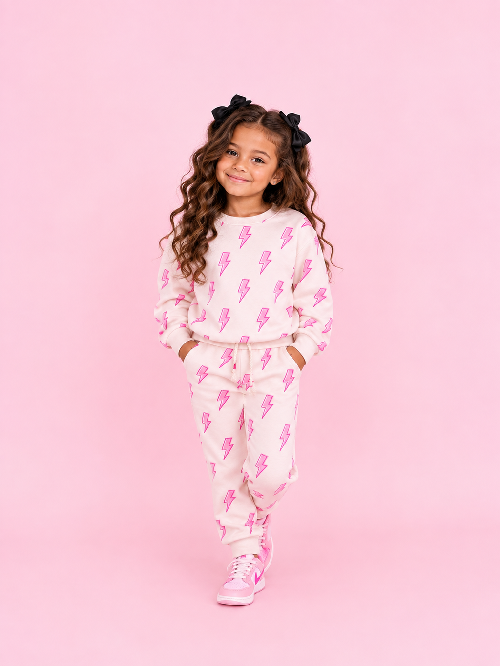 The Pink Bolt Jogger Set