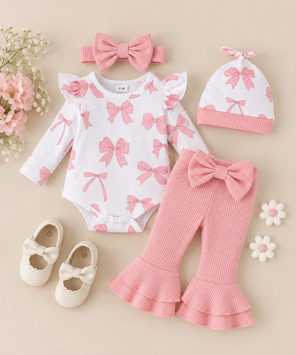 The Pretty in Bows Ruffle Set