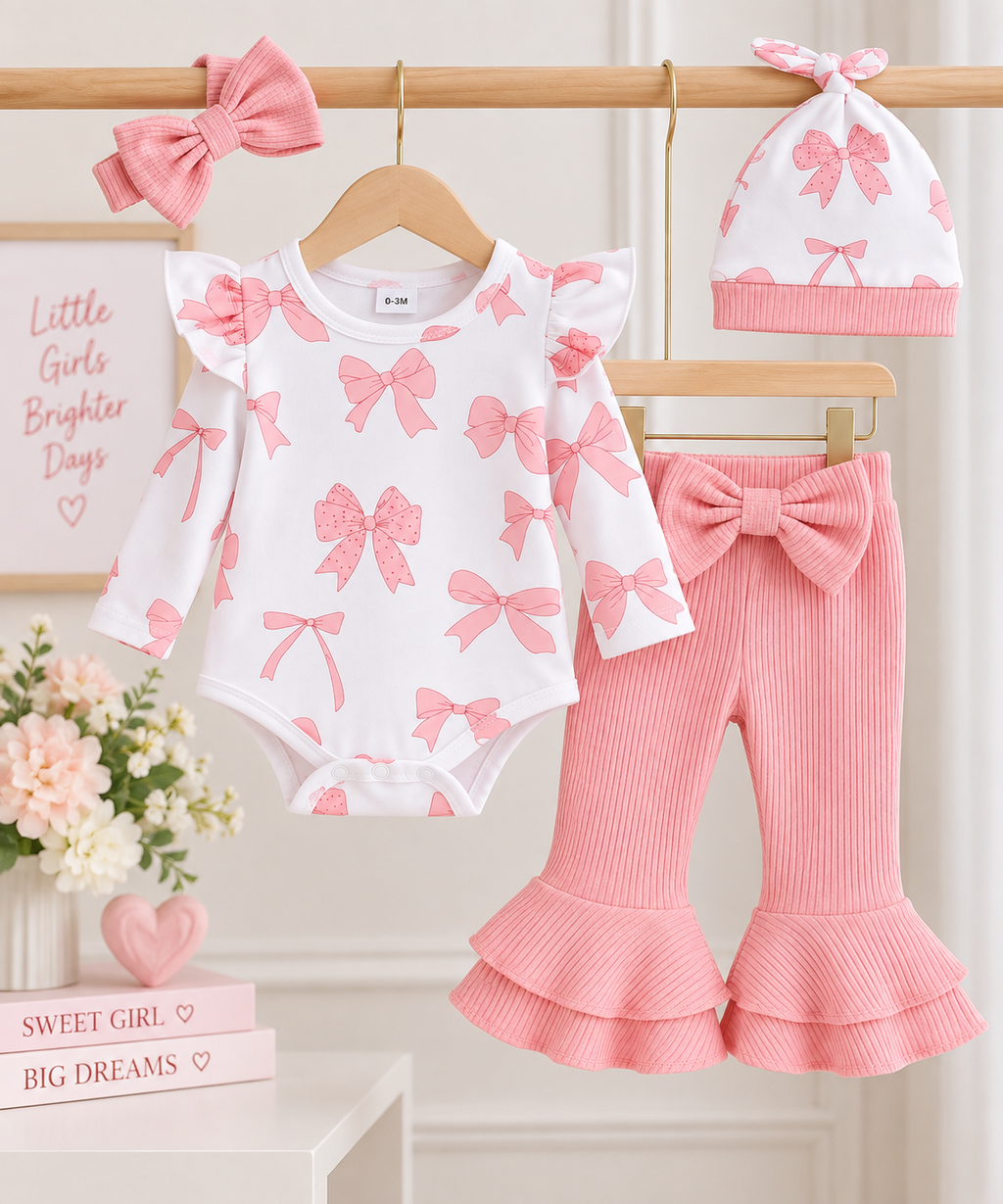 The Pretty in Bows Ruffle Set