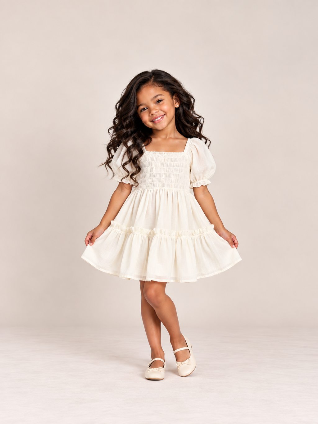 The Ivory Ruffle Daydream Dress