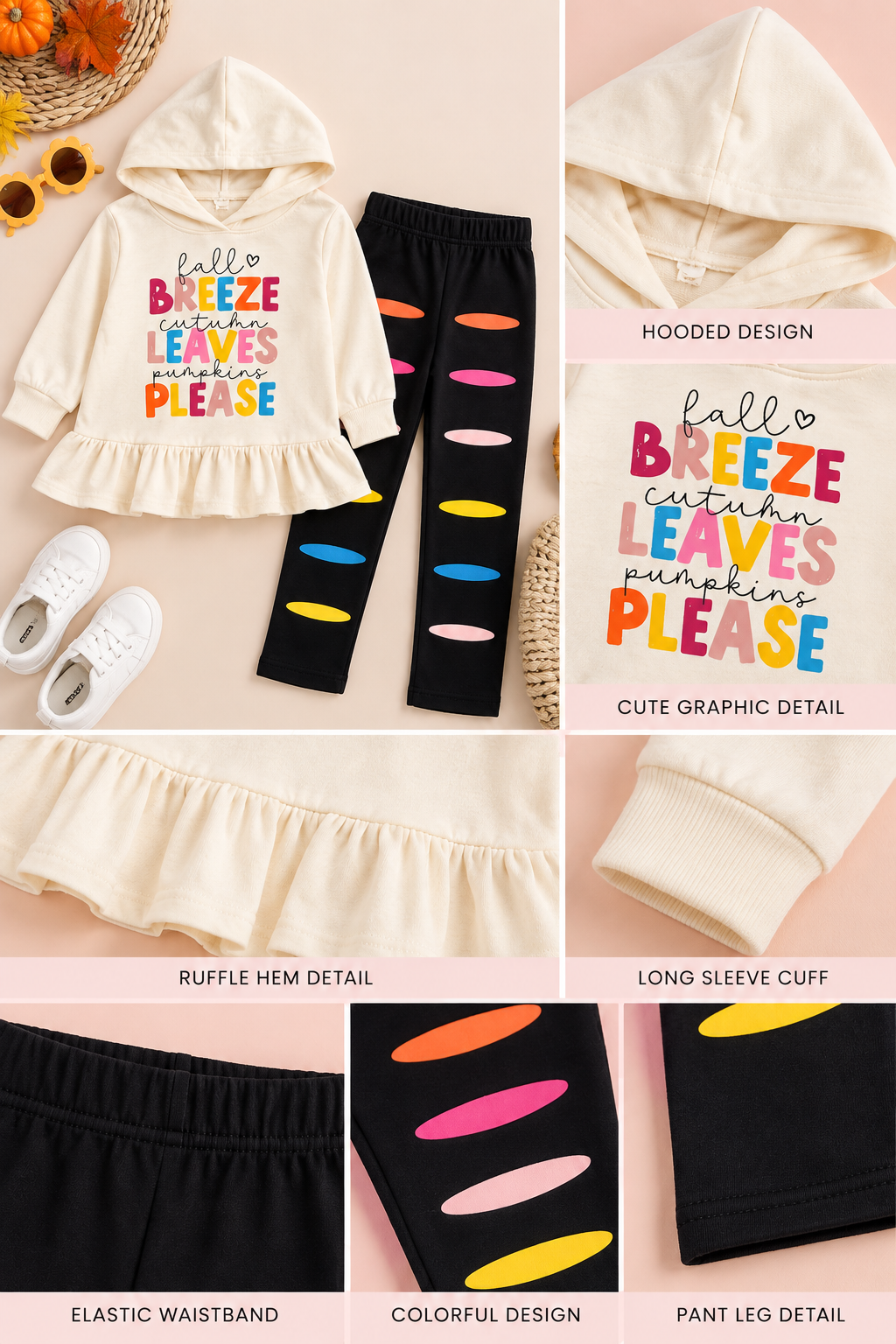 The Fall Breeze Ruffle Legging Set