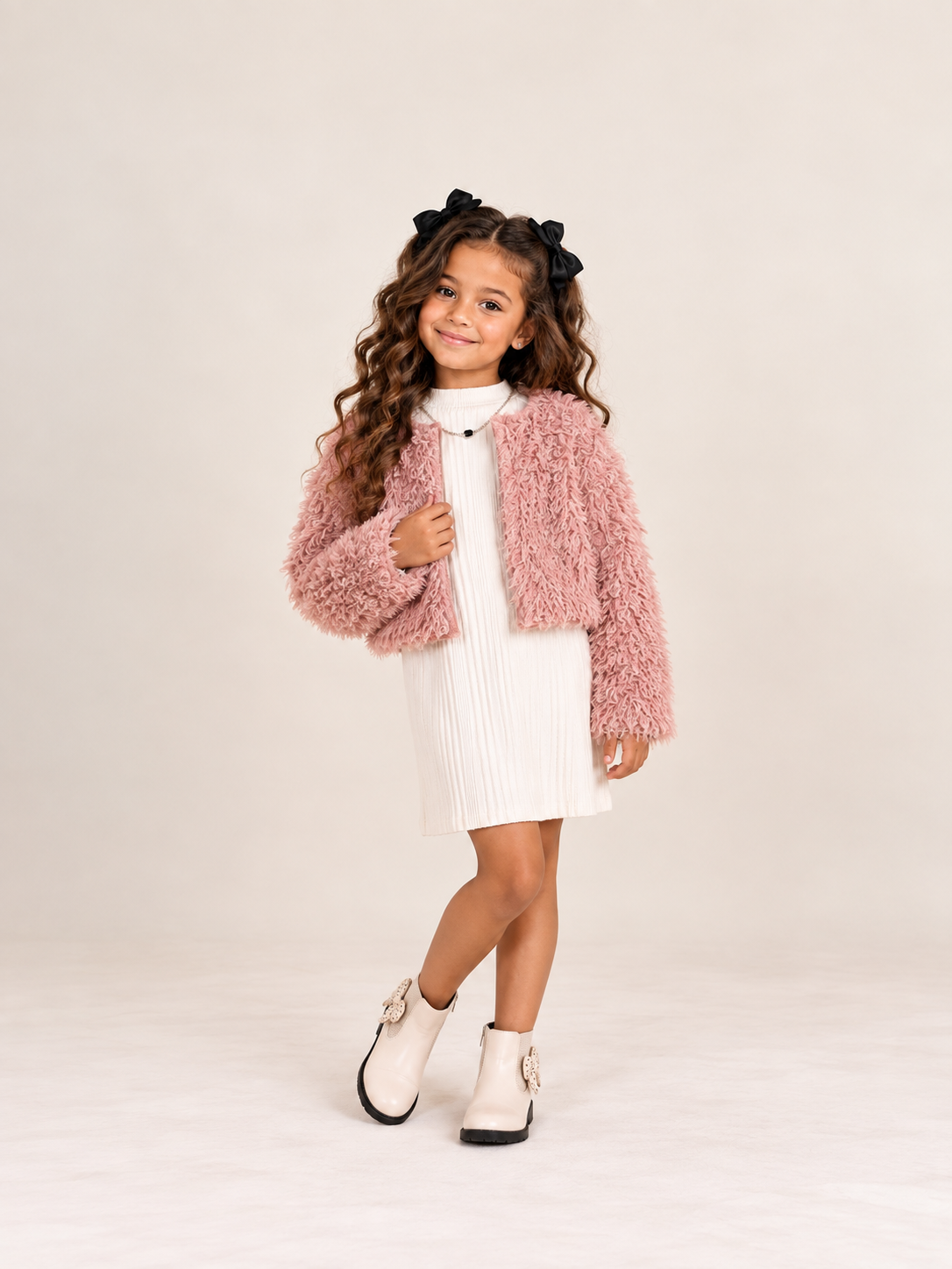 The Blush & Ivory Cozy Dress Set