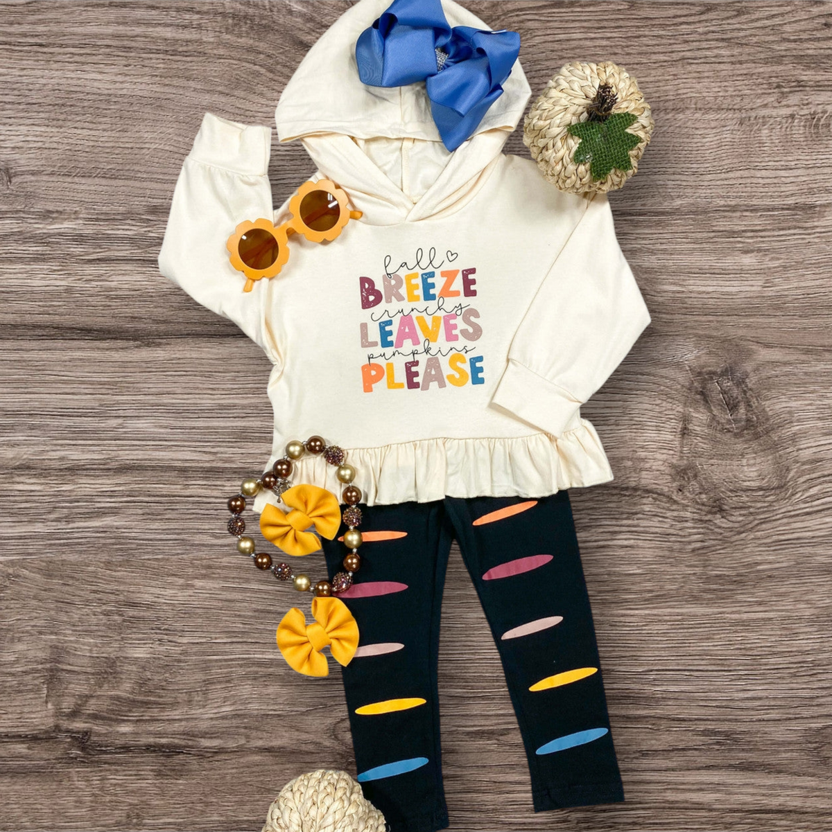 The Fall Breeze Ruffle Legging Set