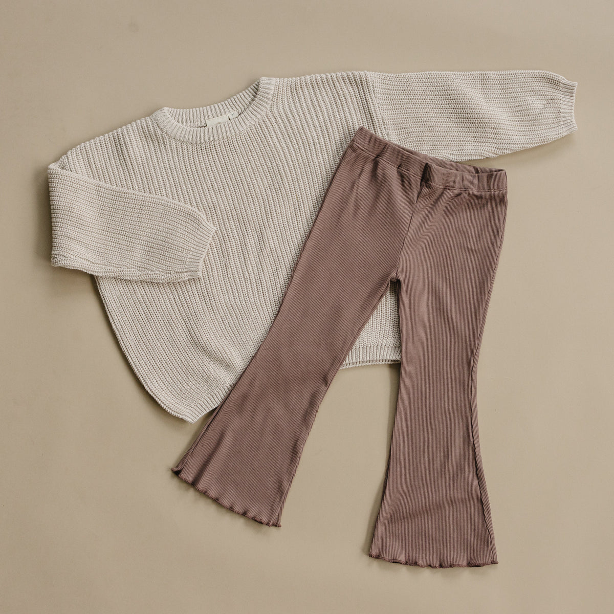 The Ribbed Bamboo Flare Leggings