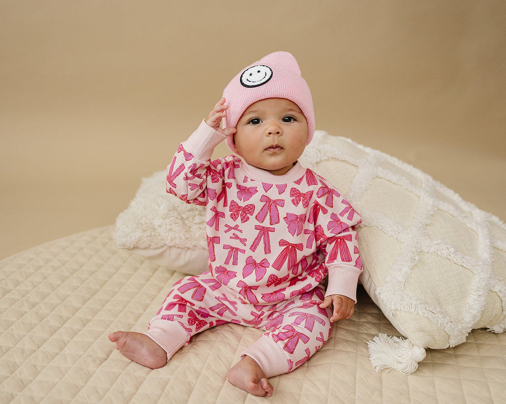 Smiley Beanie | Pink